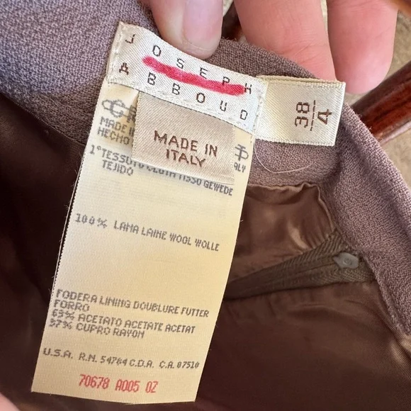 4 Wool Pencil Skirt NWT - Joseph Abboud - Picture 4 of 10